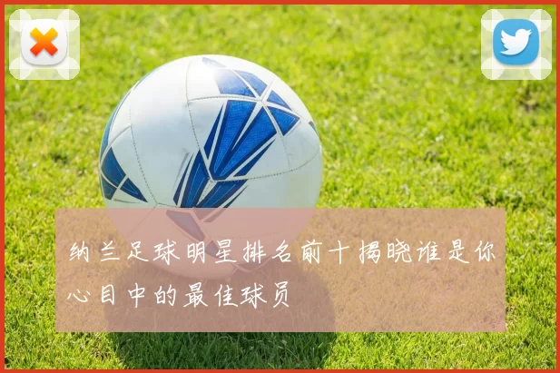 纳兰足球明星排名前十揭晓谁是你心目中的最佳球员